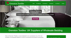 Desktop Screenshot of grenstontextiles.co.uk